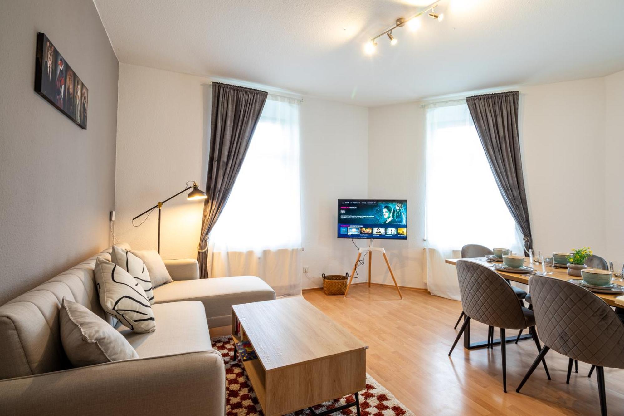 Stadtnatur Apartment Am Kuechwald - Mit Balkon, Streaming-Tv, Badewanne, Arbeitsplatz Хемніц Екстер'єр фото