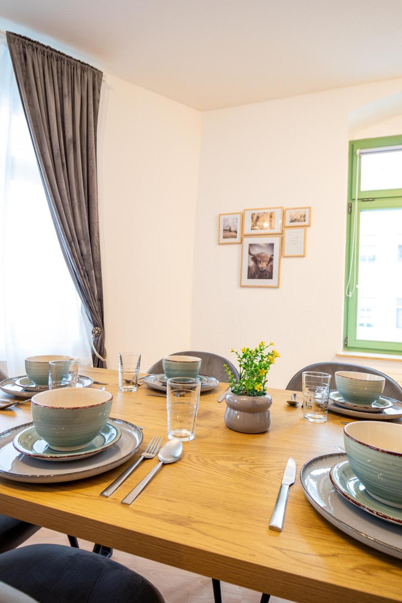 Stadtnatur Apartment Am Kuechwald - Mit Balkon, Streaming-Tv, Badewanne, Arbeitsplatz Хемніц Екстер'єр фото